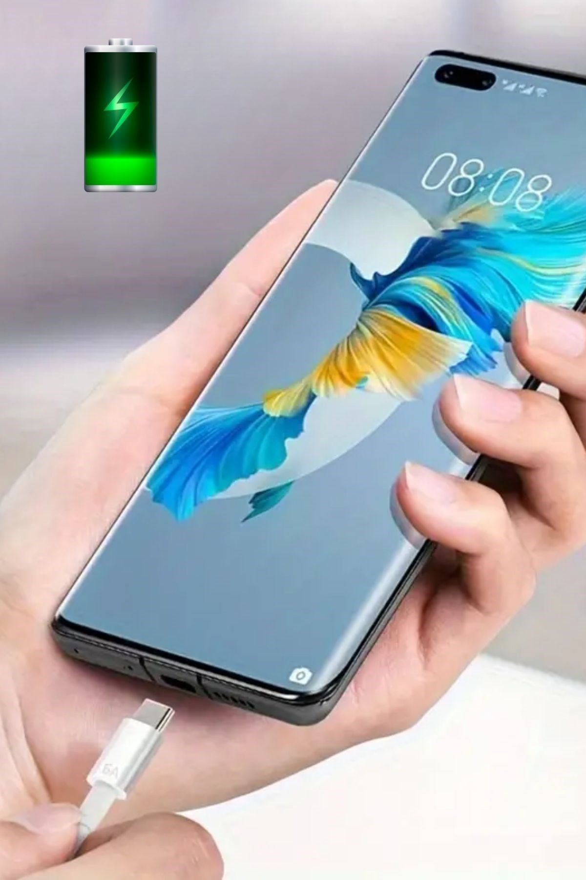 BUFFER® 120W USB Hızlı Type C Uçlu Kablolu Şarj Aleti