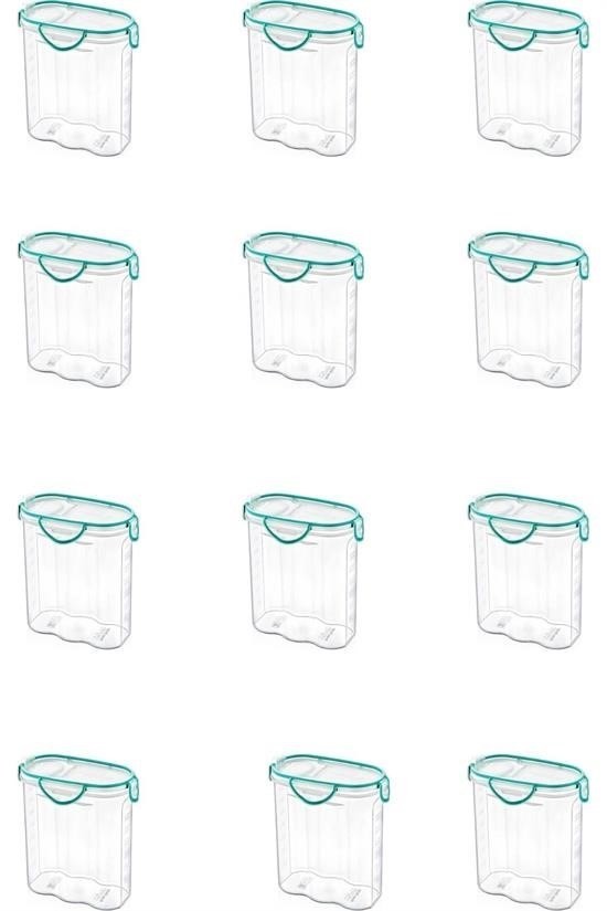 BUFFER® Kilitli Kapaklı Contalı Hava,Su Sıvı Geçirmez 1,7 Litre Erzak Saklama KabıSA585