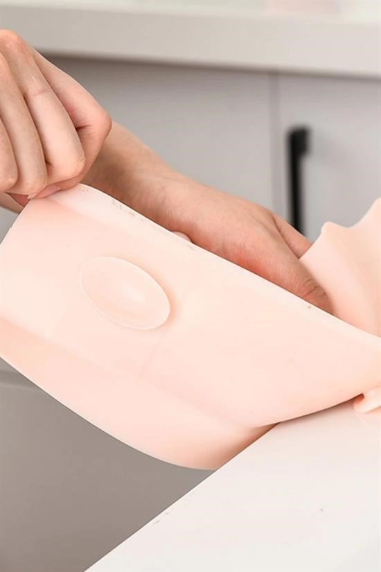 BUFFER® Vantuzlu Kauçuk Sıvı Su Sızdırmaz  Mutfak Banyo Duş Bariyeri Lavabo Kenar Tutucu Set