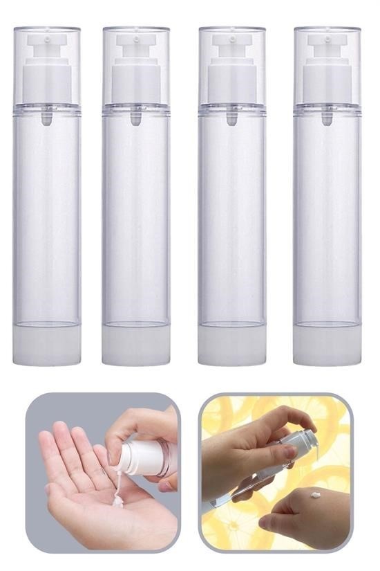 BUFFER®  50 ml Basınçlı Doldurulabilir Taşınabilir Sızdırmaz Seyahat Parfüm Krem Şişesi