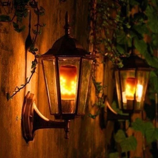 BUFFER® Dekoratif Alev Ateş Efekti Veren Led Ampül  Lamba Aydınlatma