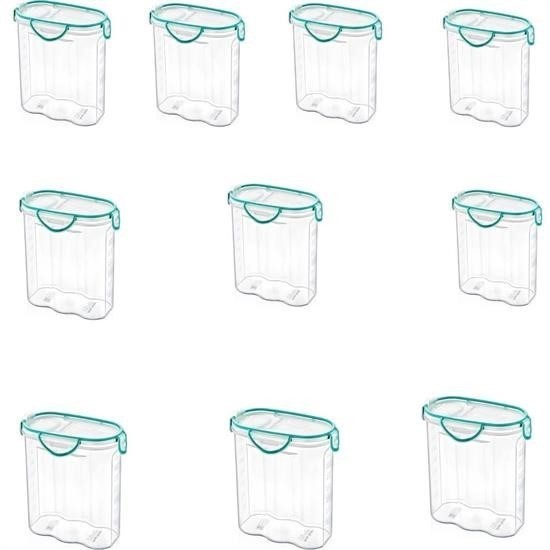 BUFFER® Kilitli Kapaklı Contalı Hava,Su Sıvı Geçirmez 2,4 Litre Erzak Saklama KabıSA590