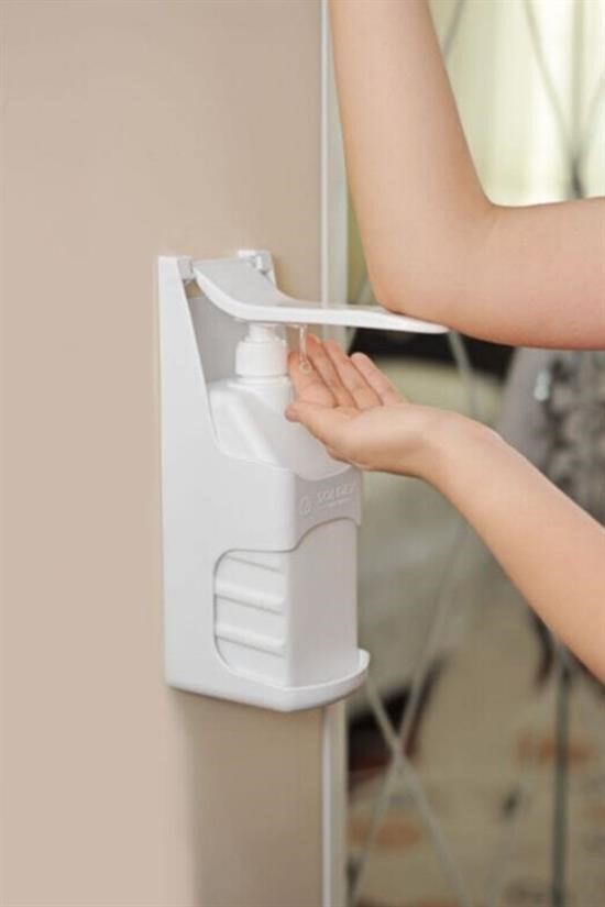 BUFFER® Duvara Monte Dezenfektan StandıHijyenik Ergonomik Şık Tasarım El ve Cilt Sprey Pompa