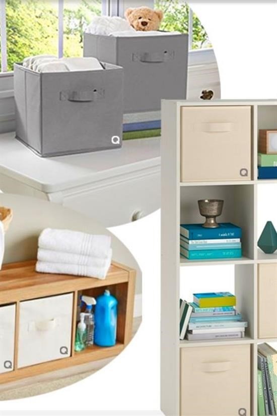 BUFFER® Çok Amaçlı Kullanım Dekoratif Dolap İçi Düzenleyici Organizer Katlanabilir Kutu