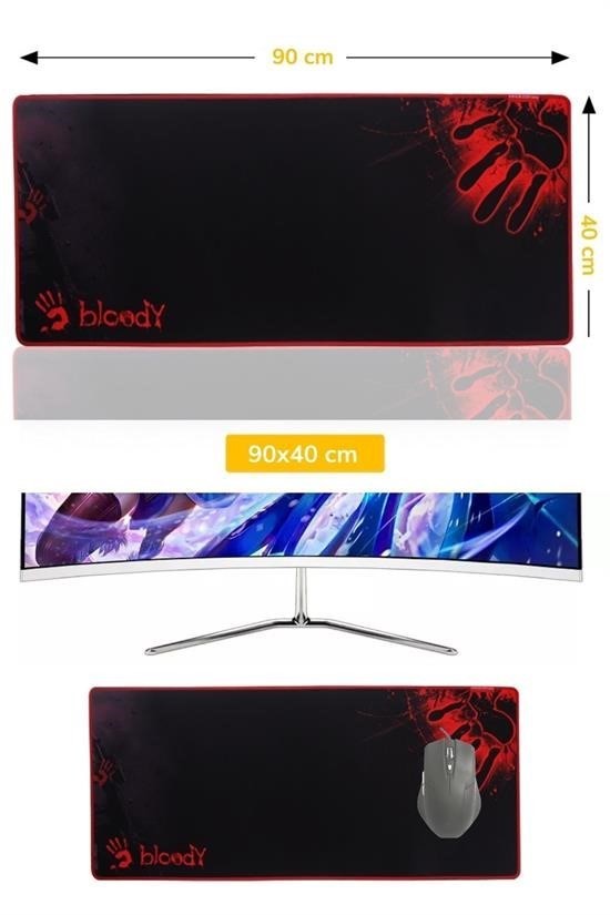 BUFFER® 90x40 Mouse Pad Gaming Oyuncu Gamer Kaymaz Taban Büyük Boy Ofis Tipi Fare Altlığı Goliathus