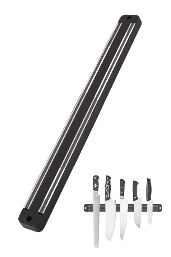 BUFFER® Mıknatıslı Paslanmaz Duvar Bıçak Askısı Standı 55 Cm Aparat