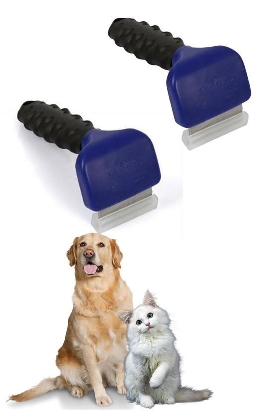 BUFFER® Fubminator Kedi Köpek Tüy Toplama Tarağı  Kaşıma Aparatı 4,5 Cm