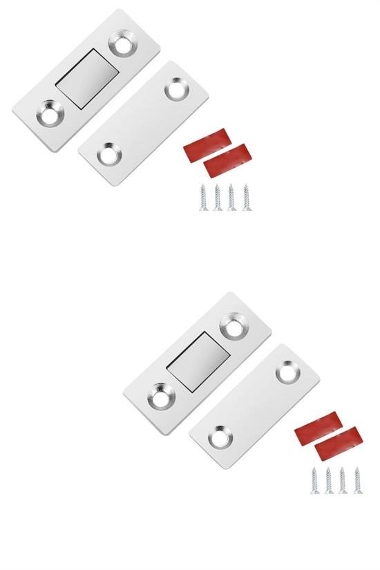 Buffer® 2 Çift Çok Amaçlı Kapı Kapak Dolap Çekmece Mobilya Durdurucu Kapatıcı Mıknatıslar