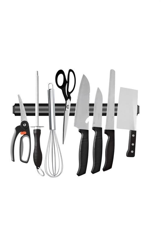 BUFFER® Mıknatıslı Paslanmaz Duvar Bıçak Askısı Standı 55 Cm Aparat