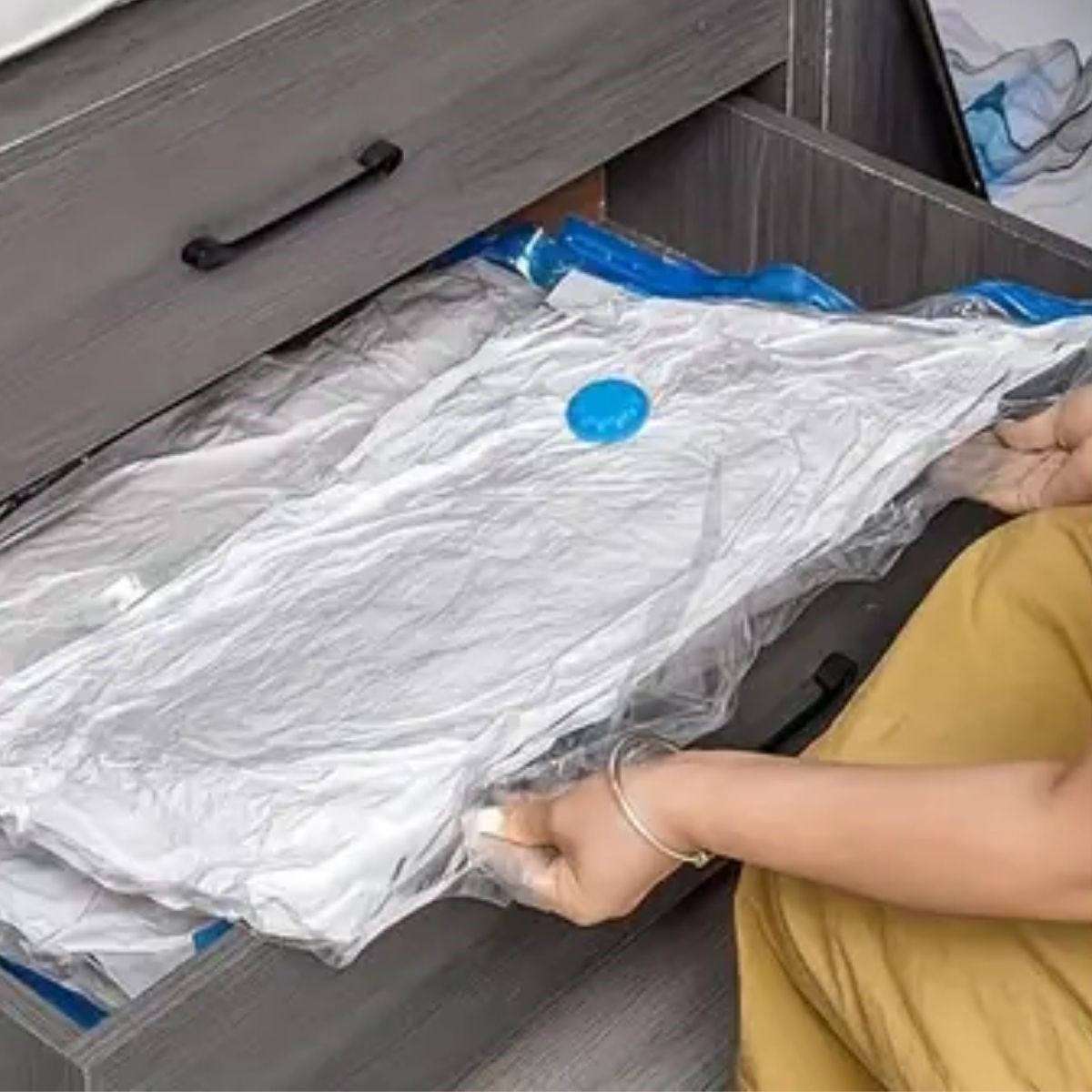 BUFFER® Giysi İçin Vakumlu Saklama Torbaları 5li Vakumlu Hurç