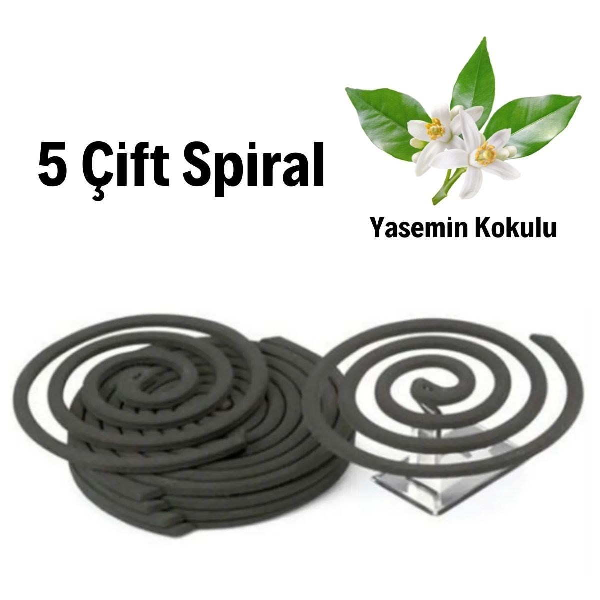 BUFFER® Yasemin Kokulu 5 Çift (10 Adet) Spiral Sinek ve Haşere Kovucu Spiral