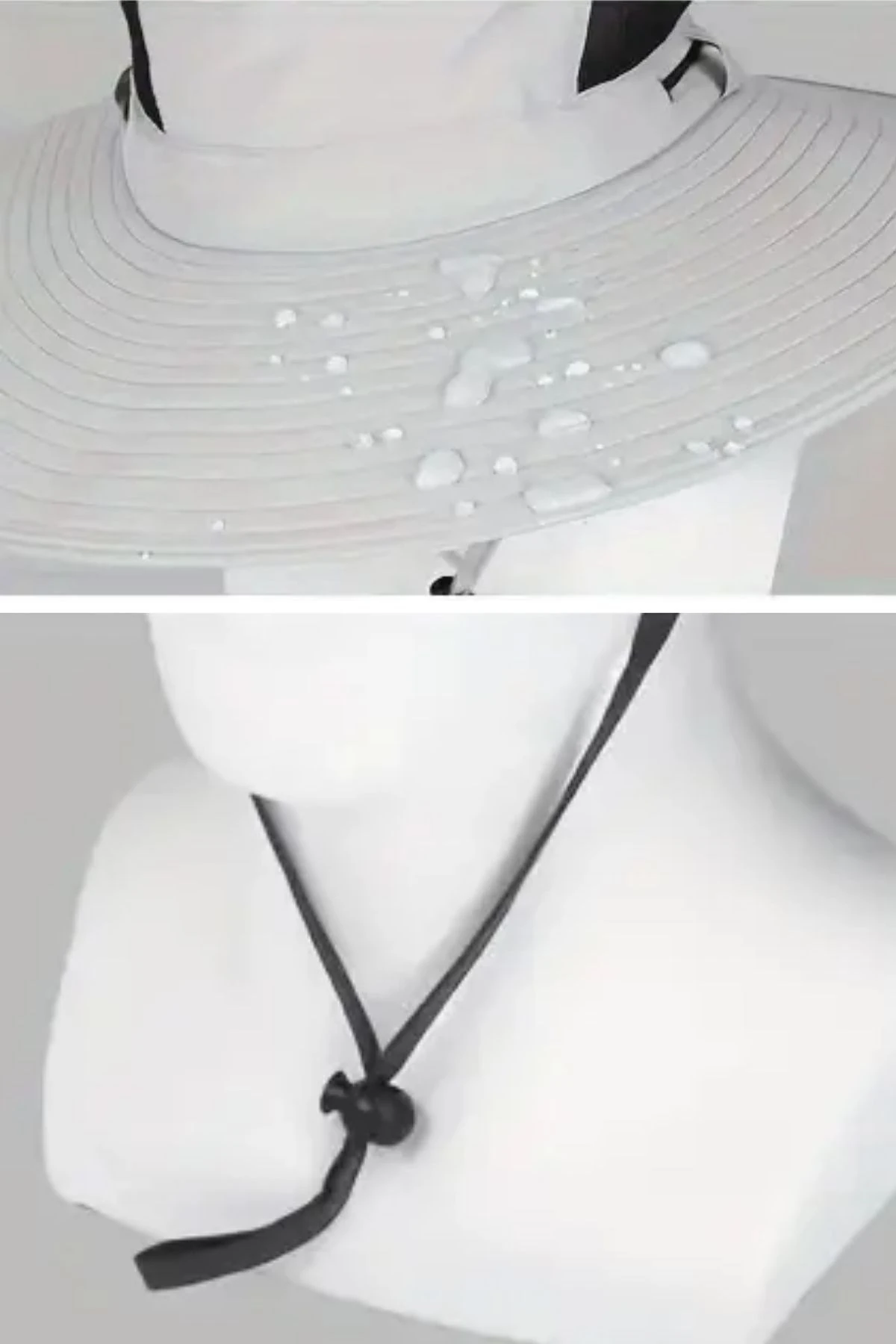 BUFFER® Güneş Koruyuculu Nefes Alabilen Maskeli ve Boyun Kapaklı Geniş Kenarlı Balıkçı Şapkası