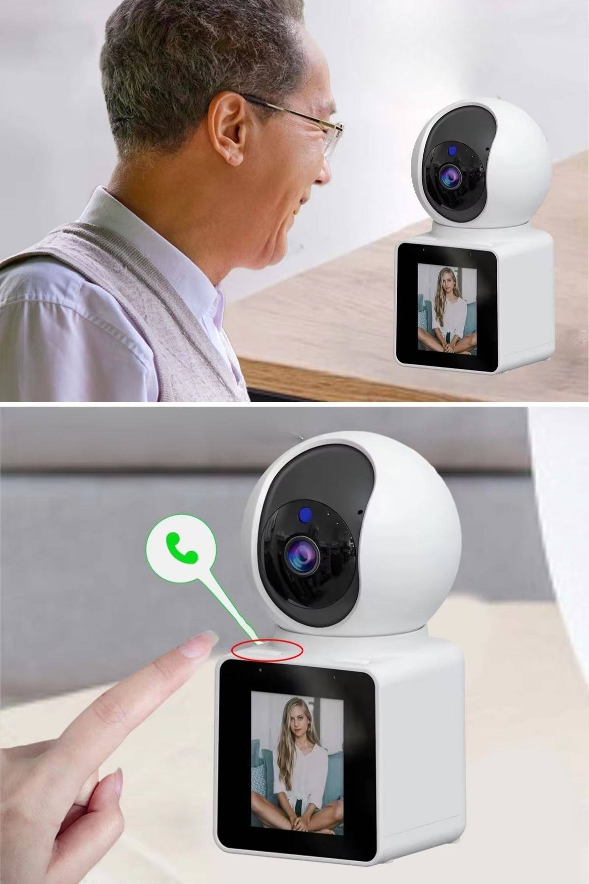 BUFFER®  Wifi Bağlantılı Görüntülü Görüşme Sağlayabilen Ev Tipi Güvenlik Kamerası