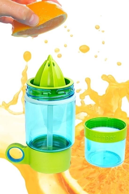 BUFFER® Narenciye Limon Sıkmalı Pratik Detoks Toksin Atıcı Su Matarası Spor Şişesi