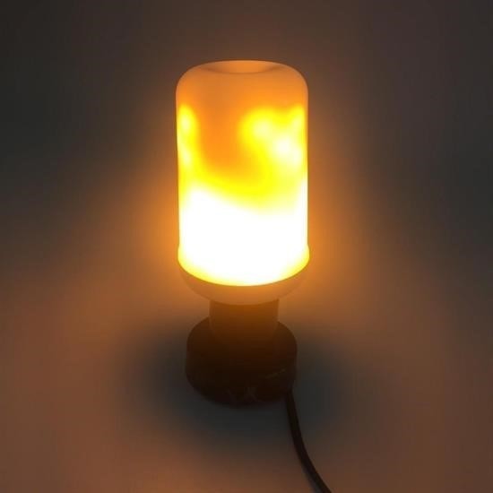 BUFFER® Dekoratif Alev Ateş Efekti Veren Led Ampül  Lamba Aydınlatma