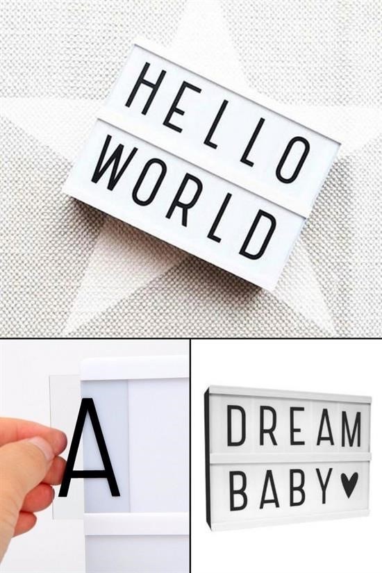 BUFFER® Sinematik Lightbox Dekorasyon Aydınlatma Aksesuarları (A5 Boyut)
