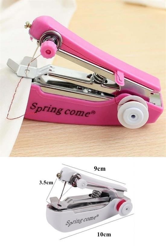 BUFFER® Spring Come Mini Kolay Seyehat ve Ev Tipi El Dikiş Dikme Makinası