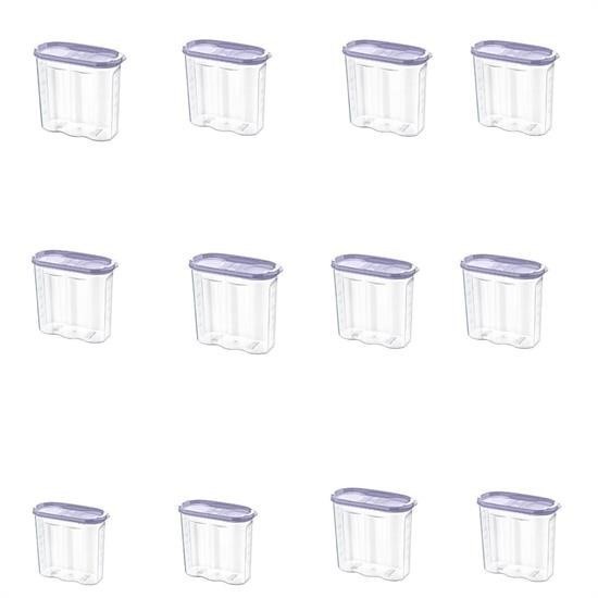 BUFFER® 2 Kapaklı Ölçekli Erzak Kuru Gıda Saklama Kutusu Kabı  1,7 Litre  SA935