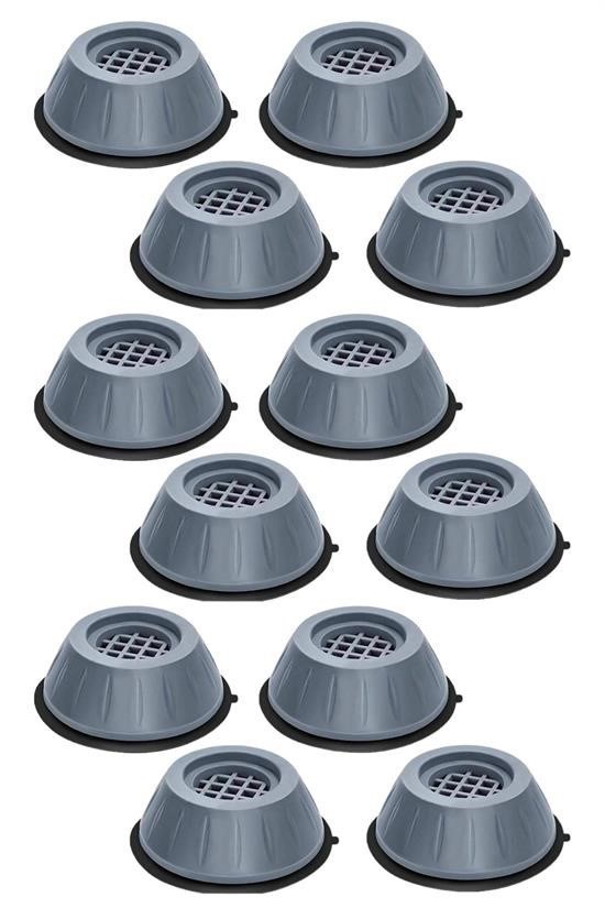 BUFFER® Çamaşır Makinesi Sarsıntı Titreşim Ses Önleyici Kaydırmaz Ayak 4lü Set