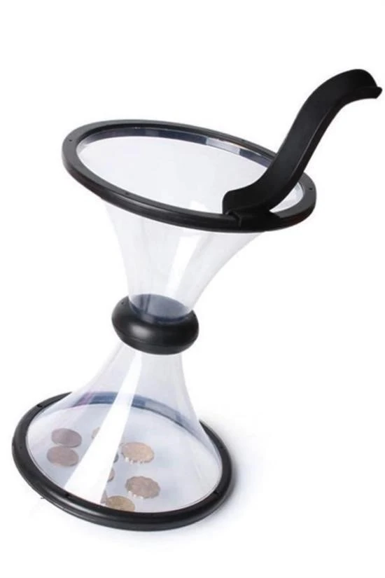 BUFFER® Eğlenceli Huni Şeklinde İlginç Şeffaf Para Biriktirme Kumbarası
