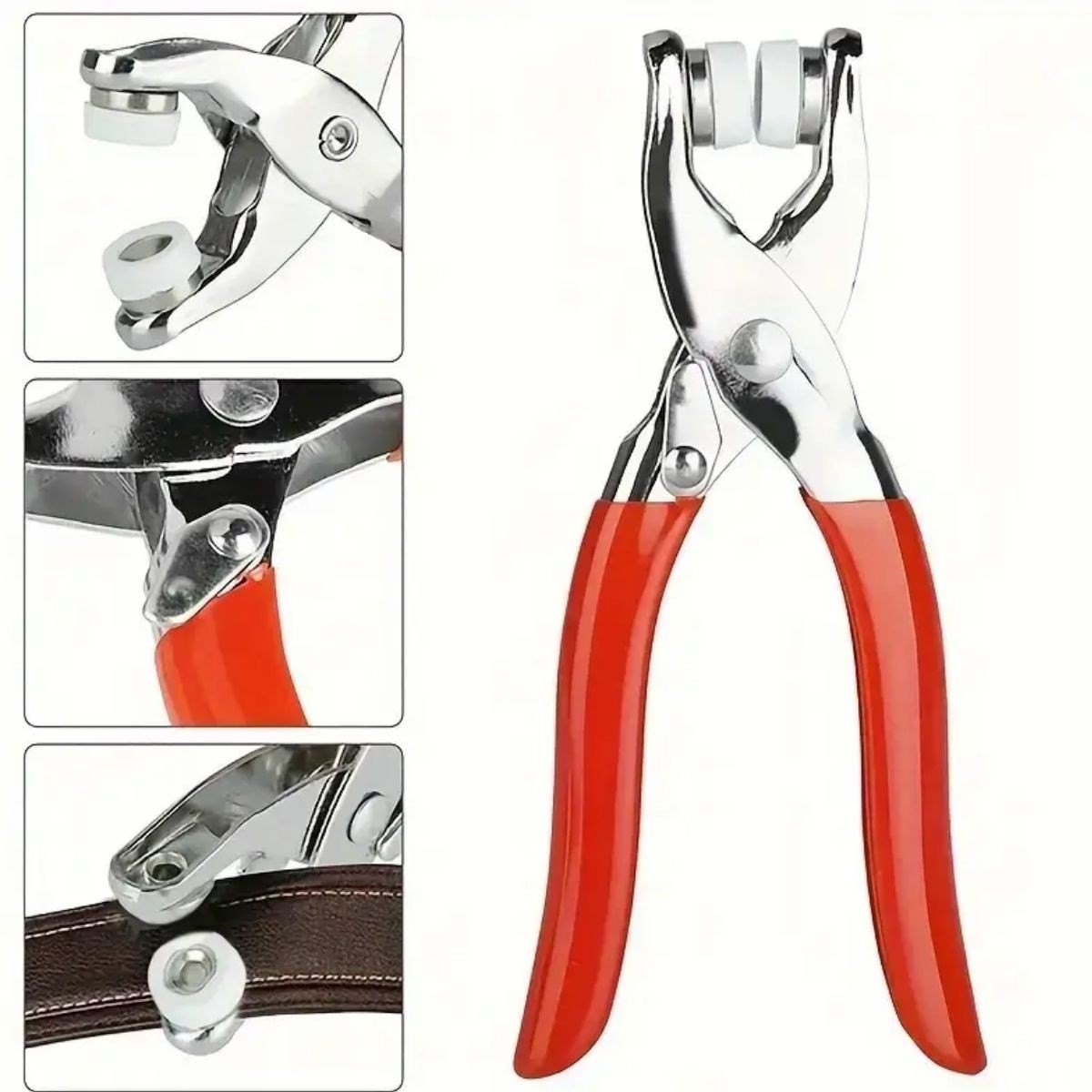 BUFFER® 200 adet Paslanmaz Çelik Çıtçıt ve Pense Seti Metal Çıt Çıt Makinesi