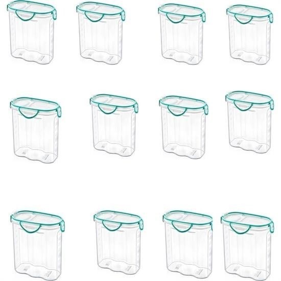 BUFFER® Kilitli Kapaklı Contalı Hava,Su Sıvı Geçirmez 2,4 Litre Erzak Saklama KabıSA590