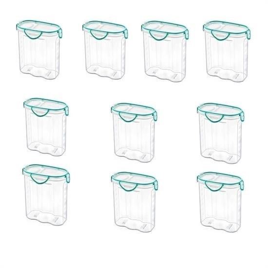 BUFFER® Kilitli Kapaklı Contalı Hava,Su Sıvı Geçirmez 1,7 Litre Erzak Saklama KabıSA585