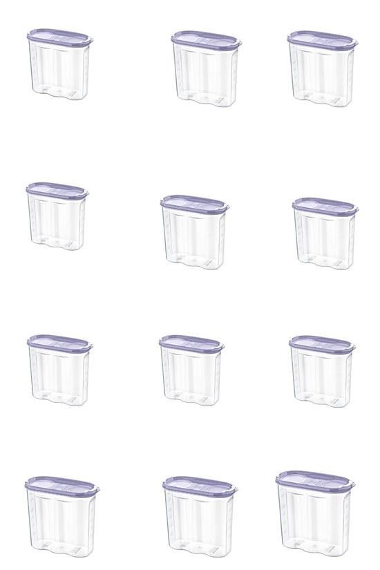BUFFER® 2 Kapaklı Ölçekli Erzak Kuru Gıda Saklama Kutusu Kabı  1,7 Litre  SA935