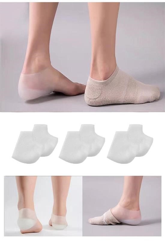 BUFFER® Unisex Görünmez Silikon Topuk Yükseltici