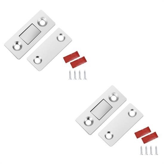 Buffer® 2 Çift Çok Amaçlı Kapı Kapak Dolap Çekmece Mobilya Durdurucu Kapatıcı Mıknatıslar