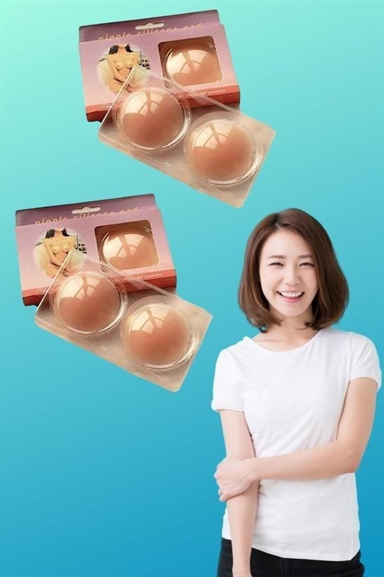 BUFFER® Silikon Göğüs Ucu Kapatıcı Gizleyici Bant Aparat  Nipple Pad