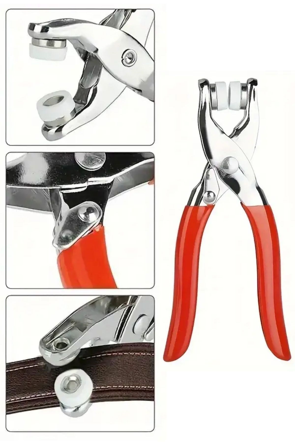 BUFFER® 200 adet Paslanmaz Çelik Çıtçıt ve Pense Seti Metal Çıt Çıt Makinesi