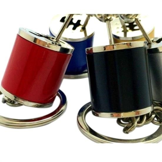 BUFFER® Hareketli Araba Vites Anahtarlık Altı Hız Manuel Vites Dişli Shifter Topuzu Metal Anahtarlık