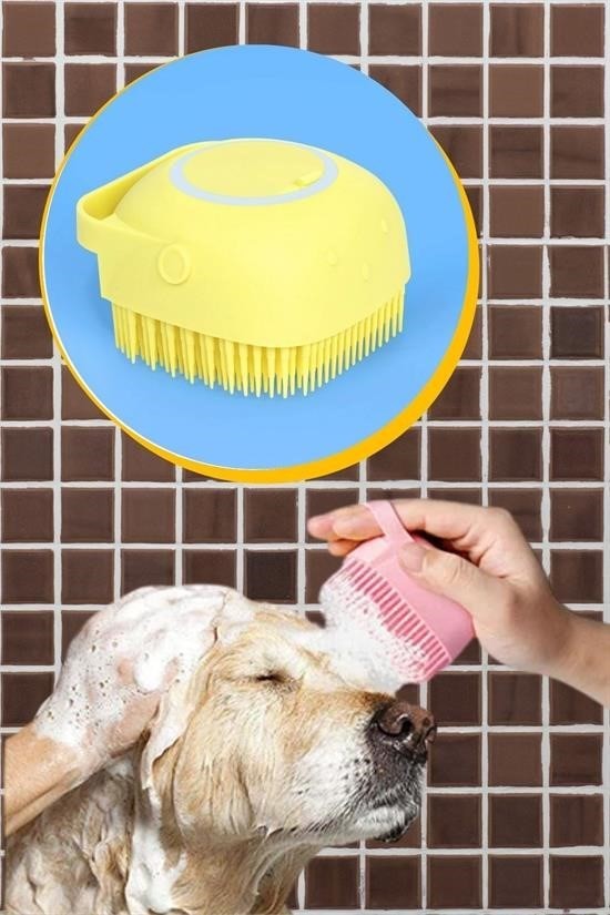 BUFFER® Yumuşak Silikon Malzemeli Esnek Jel Hazneli Masaj Fonksiyonlu Etkili Banyo Duş Kese Lifi