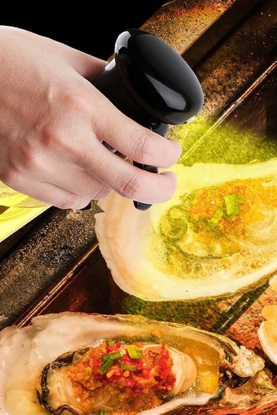 BUFFER®  Çok Amaçlı Cam Şişe Püskürtmeli Dağıtıcı Yağdanlık Limonluk Sirke Sosluk Spreyi Siyah