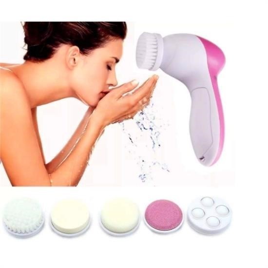 BUFFER® Pilli Yüz Cilt Temizleme Cihazı Siyah Nokta Peeling Fırça Seti Vücut Yüz Bakımı Masaj Aleti