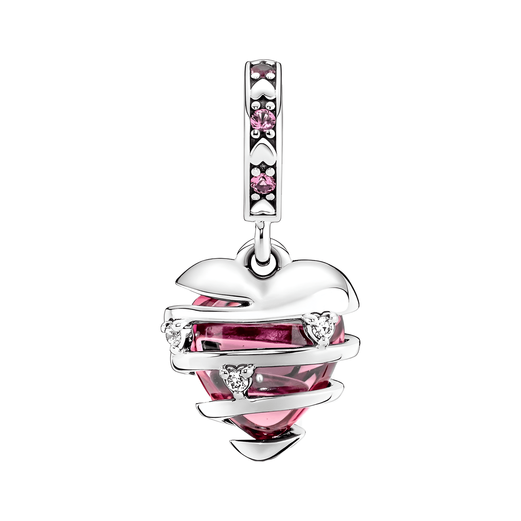 Işıltılı Kalp Tutsağı Charm