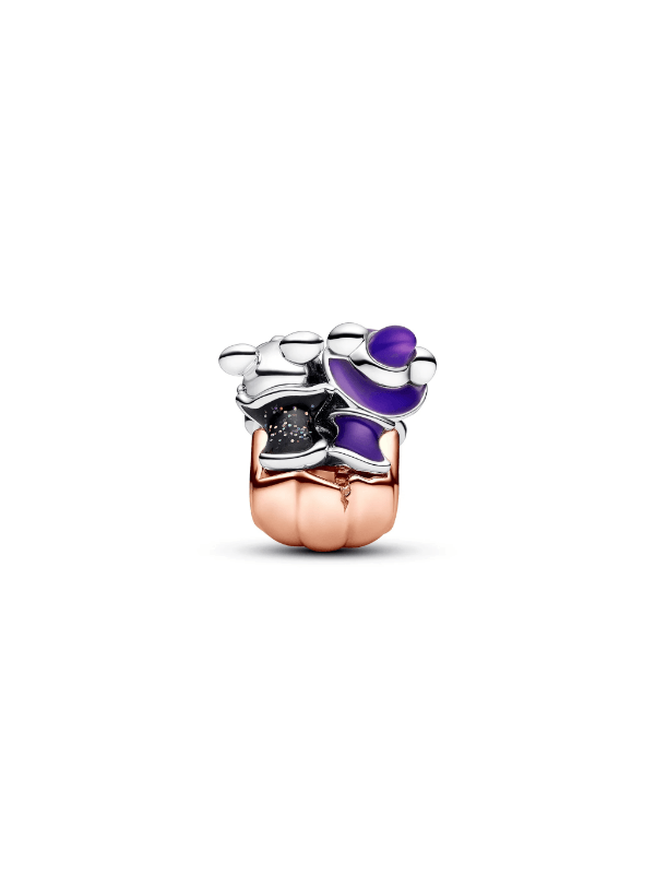 925 Ayar Gümüş Disney Mickey ve Minnie Mouse Cadılar Bayramı Charm