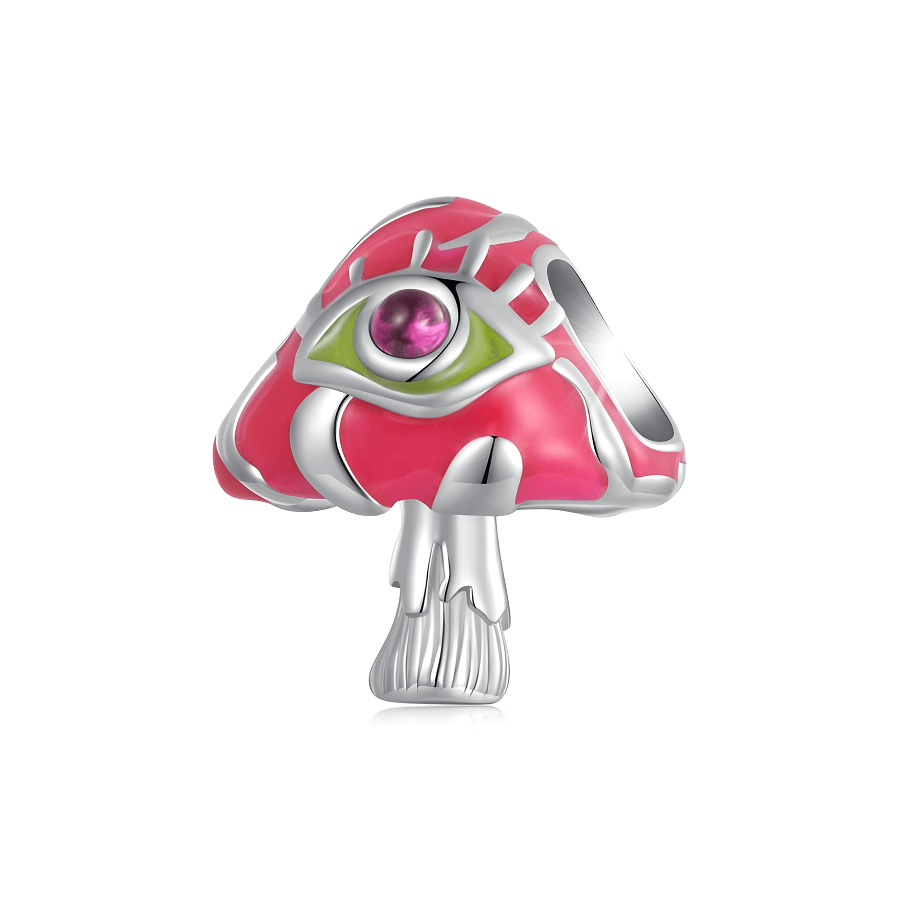 Evil Eye Mushroom Charm