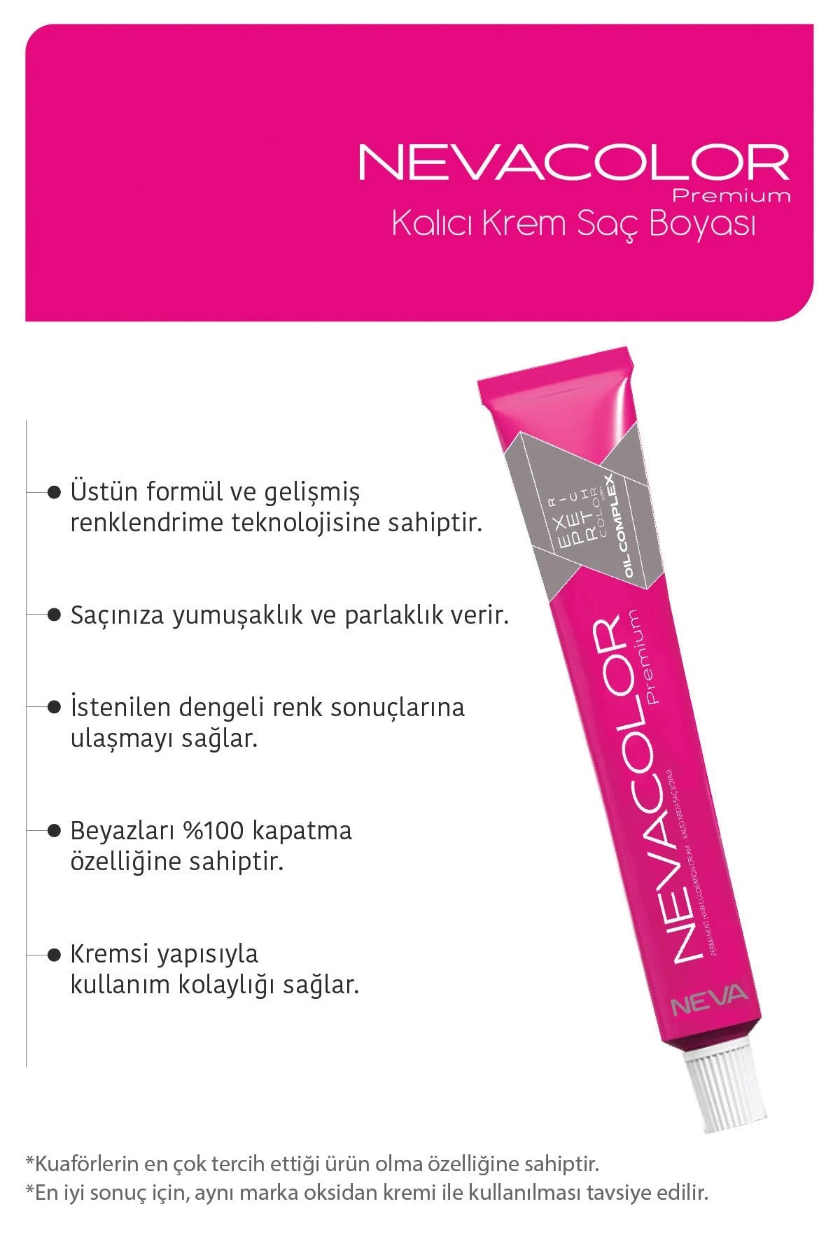 NEVACOLOR Premium 2'Lİ SET 8.0 YOĞUN AÇIK KUMRAL Kalıcı Krem Saç Boyası (50ml x 2 adet)