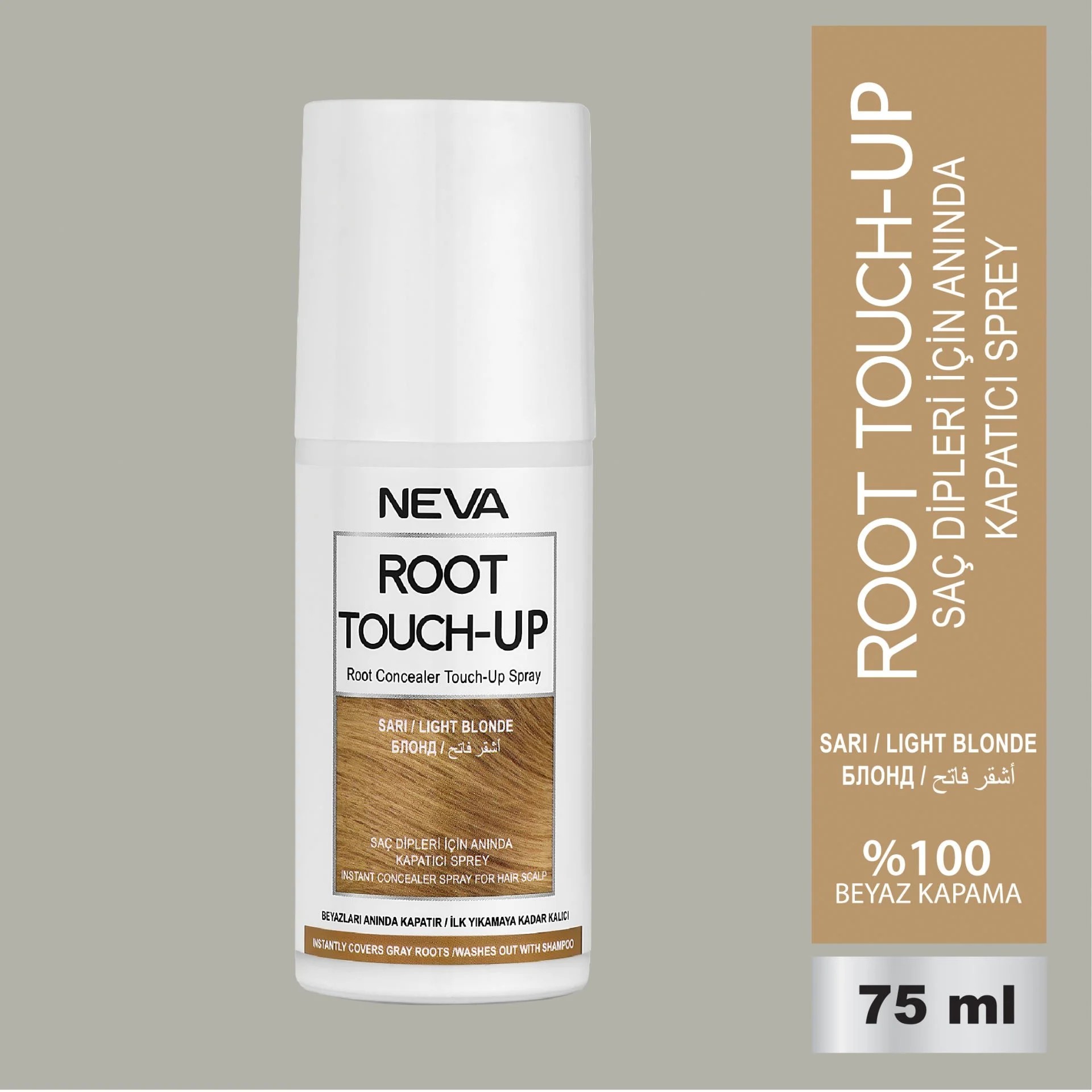 NEVA ROOT TOUCH-UP Saç Dipleri İçin Anında Kapatıcı Sprey- Sarı 75ml