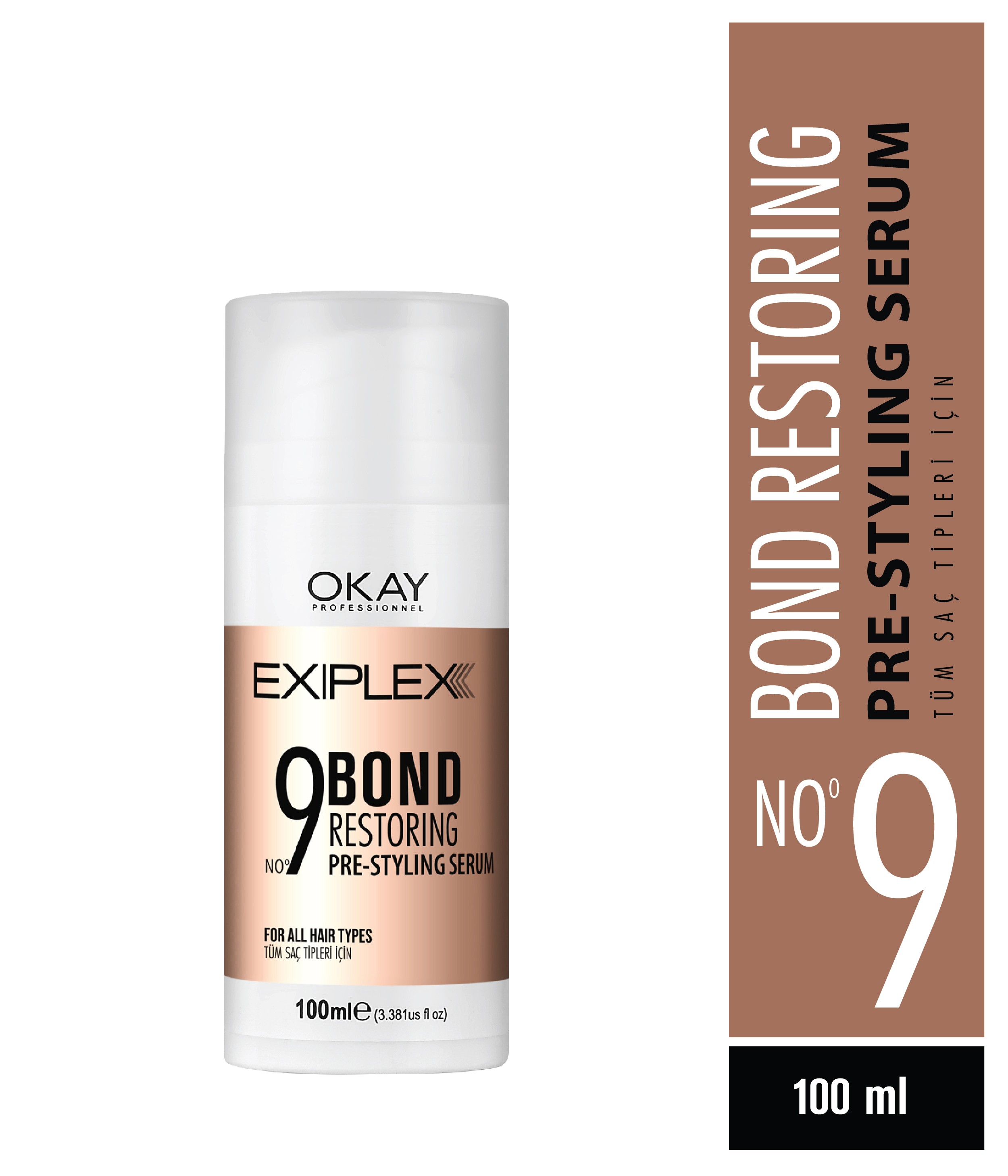 Nº9 BOND RESTORING PRE-STYLING SERUM 100ml (Şekillendirme Öncesi Saç Serumu)