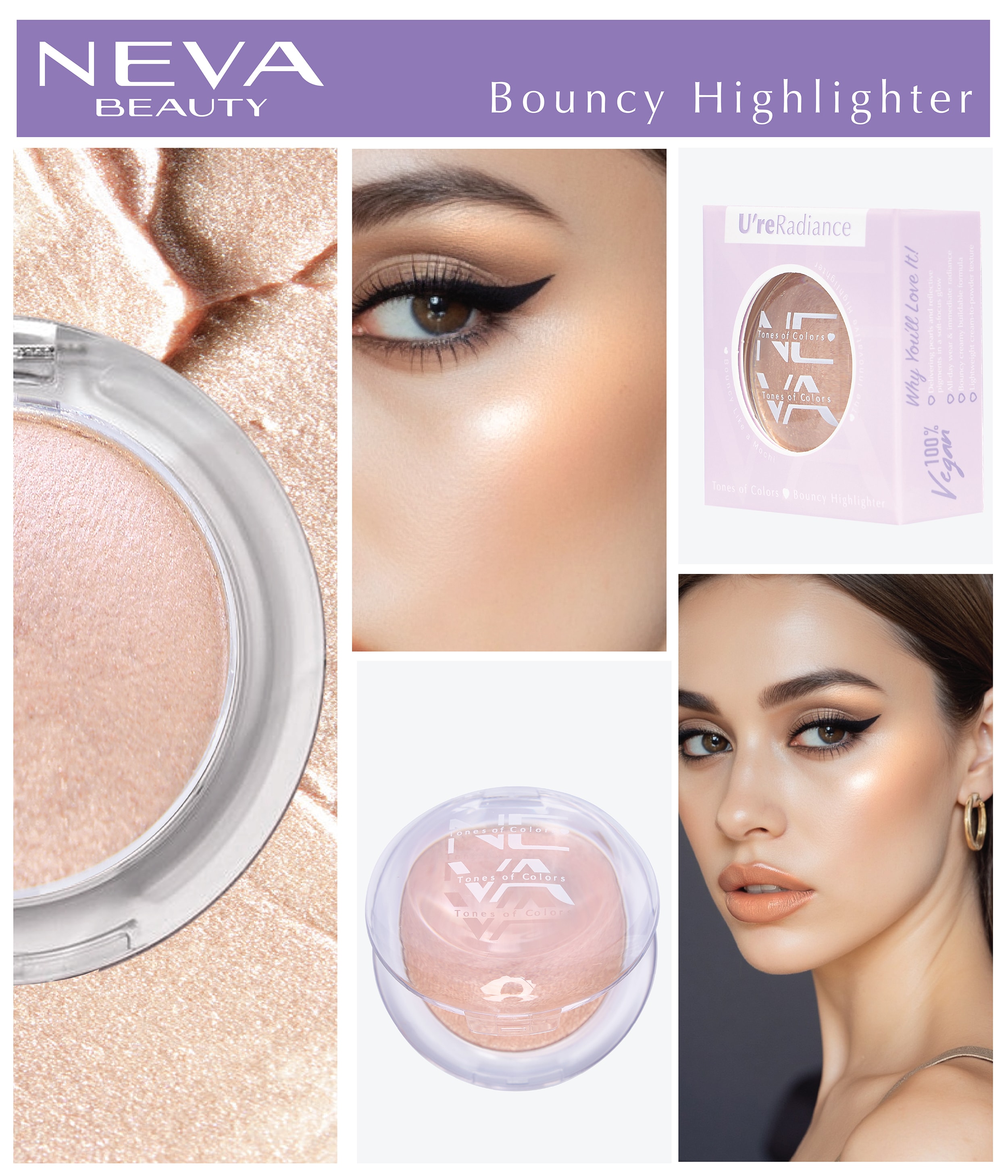 Bouncy Highligter- Rose Radiance