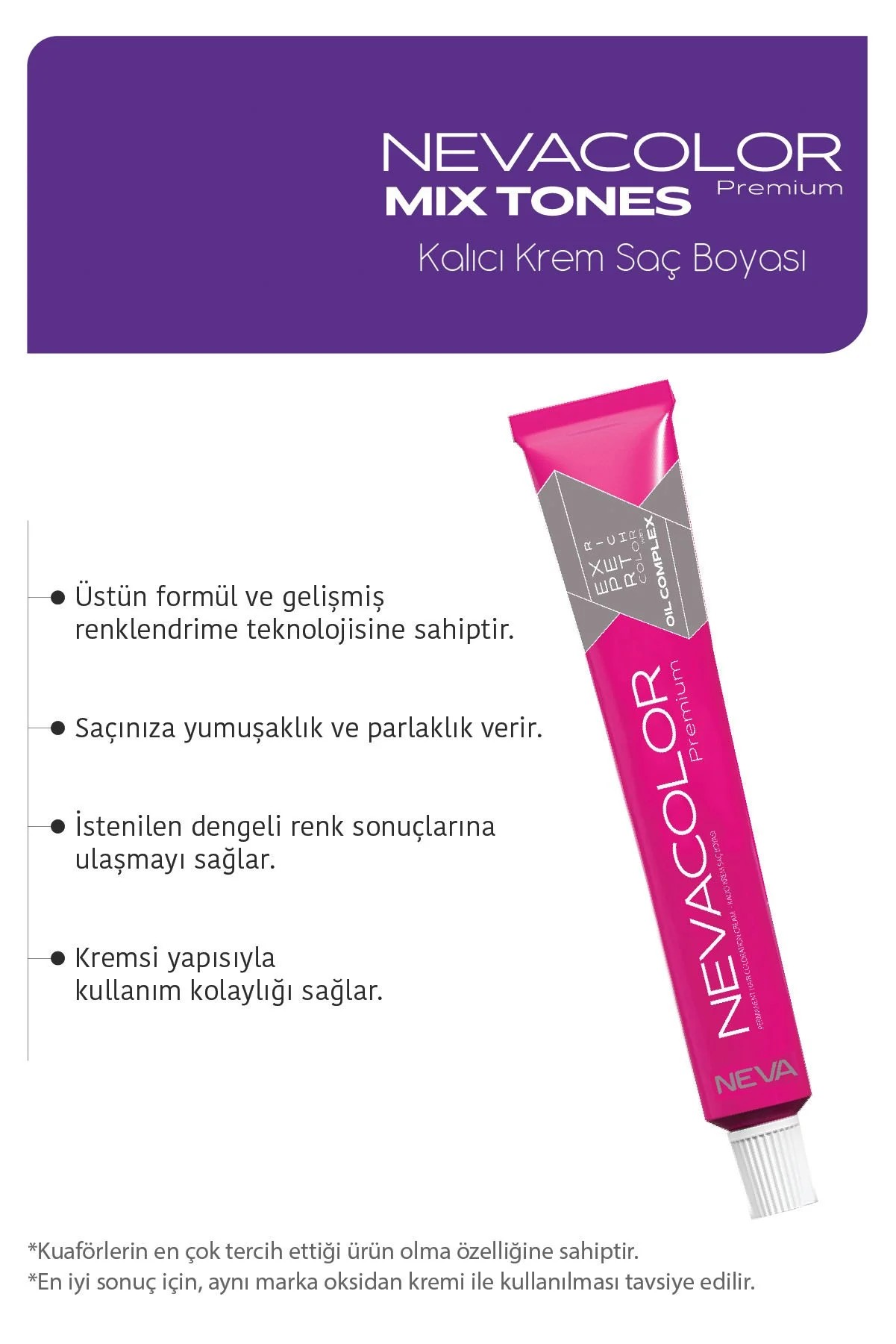 Nevacolor Premium 0.22 Yoğun Mor - Kalıcı Krem Saç Boyası 50 g Tüp