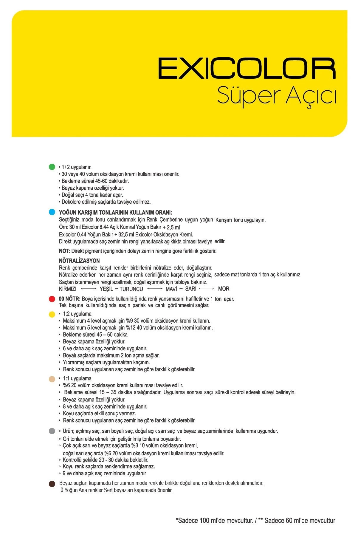 EXICOLOR1 2'Lİ SET 1008 EKSTRA KUM SARISI AÇICI Kalıcı Krem Saç Boyası (60ml x 12 adet)