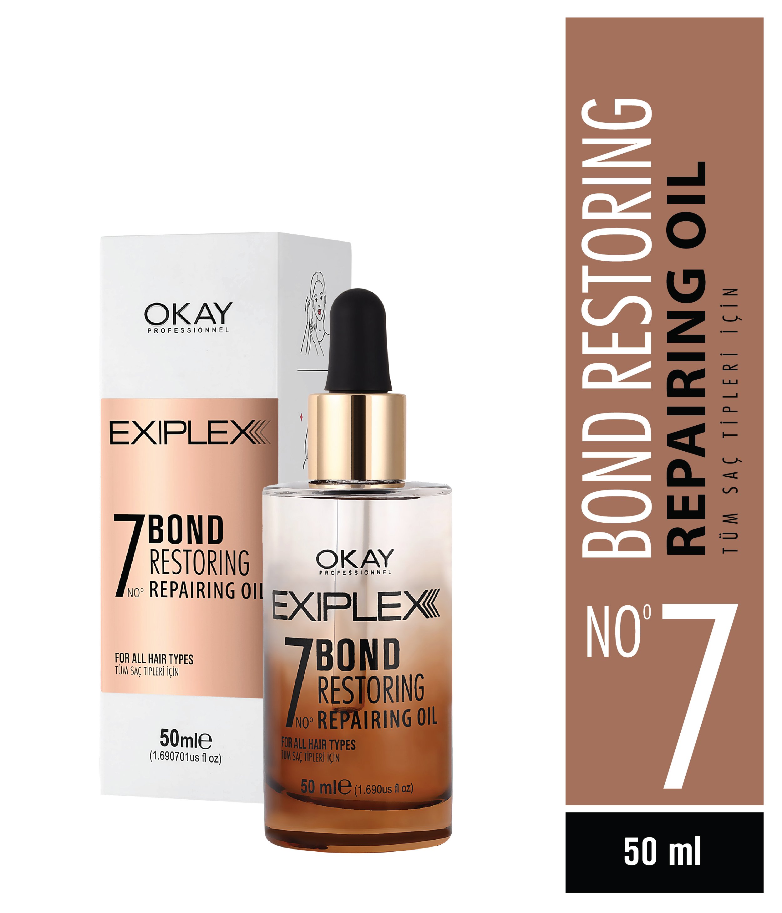 Nº7 BOND RESTORING REPAIRING OIL 50ml (Bağ Onarıcı Saç Bakım Yağı)