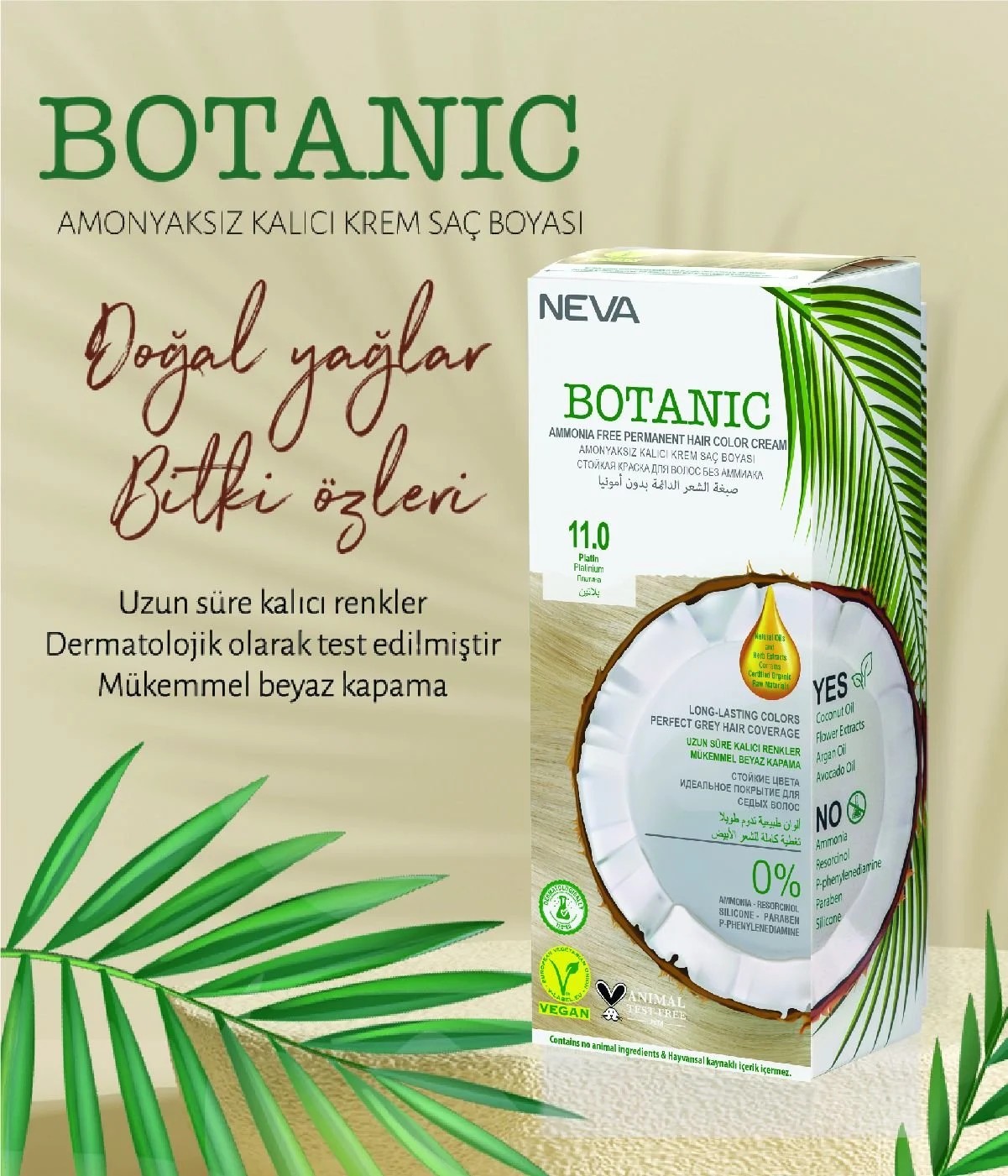 Botanıc Amonyaksız Kalıcı Krem Boya Seti 11.0