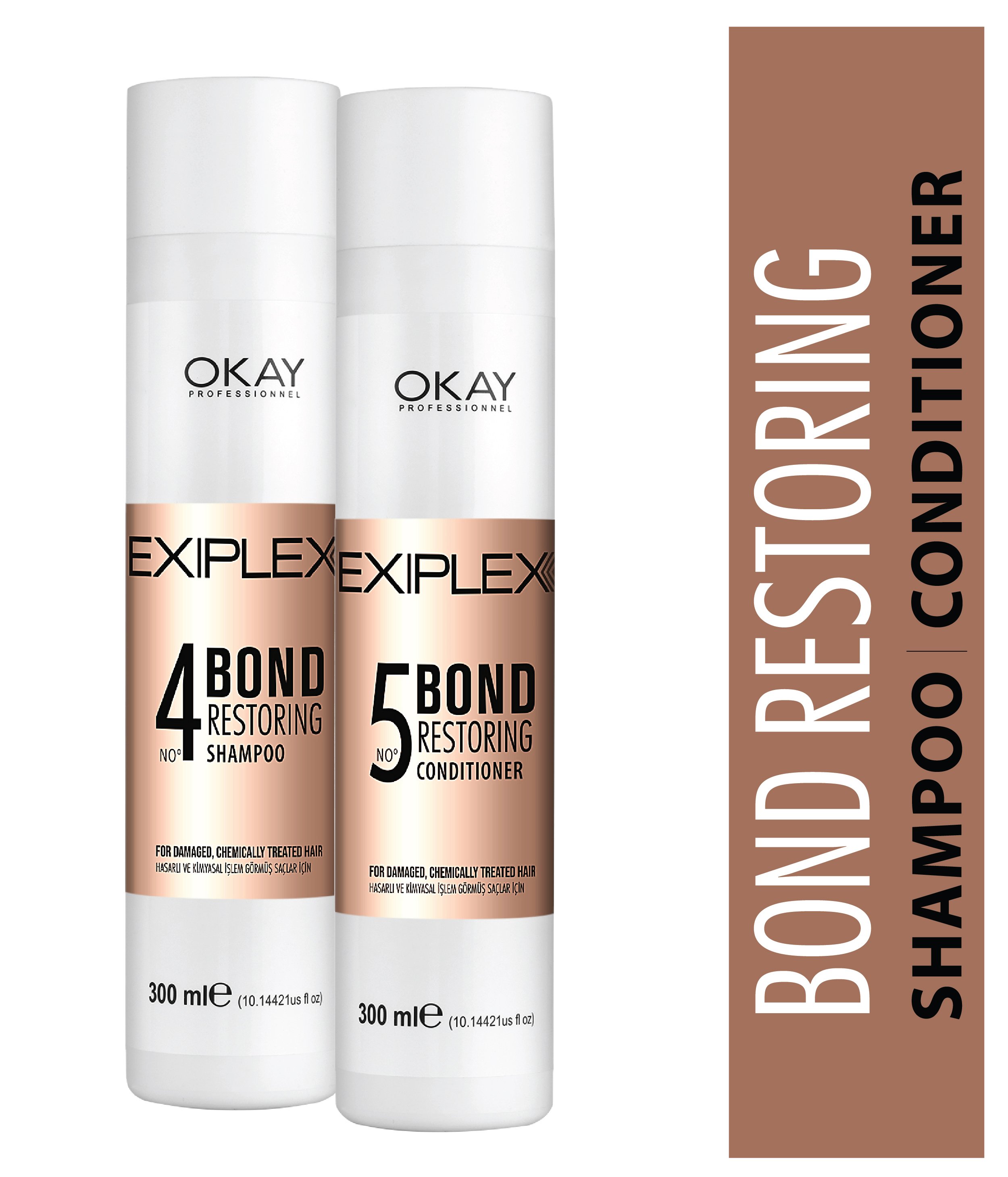 Nº4 SHAMPOO 300ml + Nº5 CONDITIONER 300ml BAĞ ONARICI 2'Lİ BAKIM SETİ
