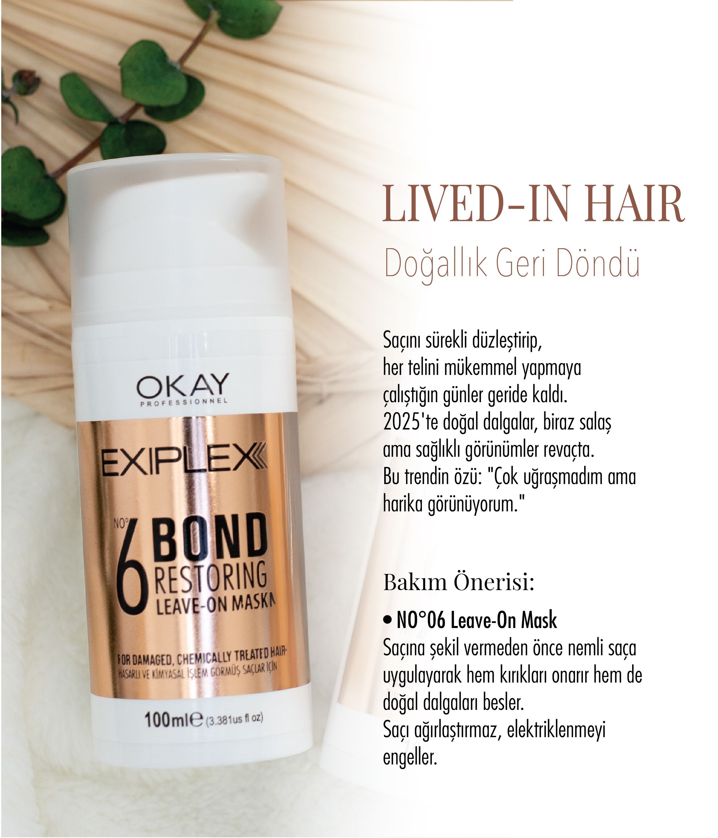 Nº6 BOND RESTORING LEAVE-ON MASK 100ml (Bağ Onarıcı Durulanmayan Maske)
