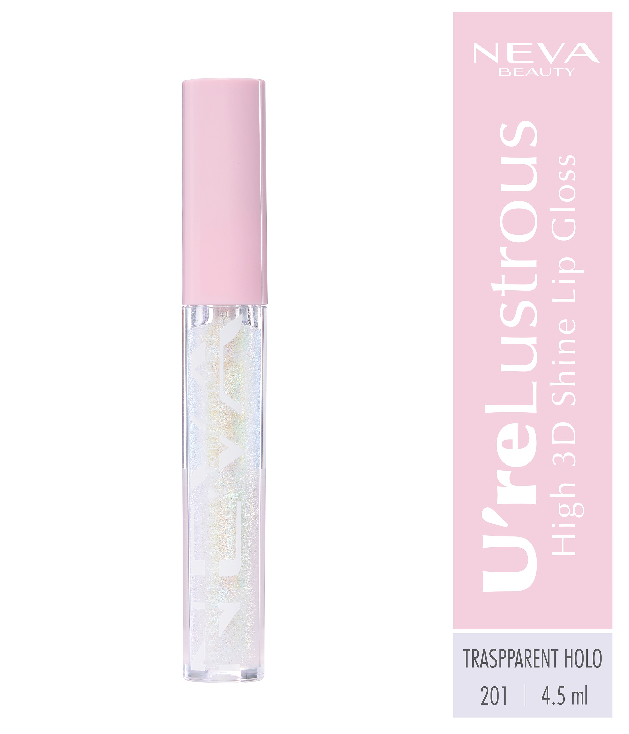 High 3D Shine Lip Gloss-Transparent Holo